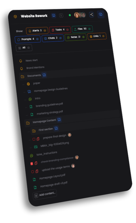 Marketing Project Screenshot